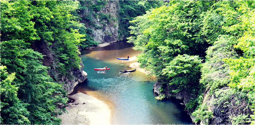 Toyohira River canoe